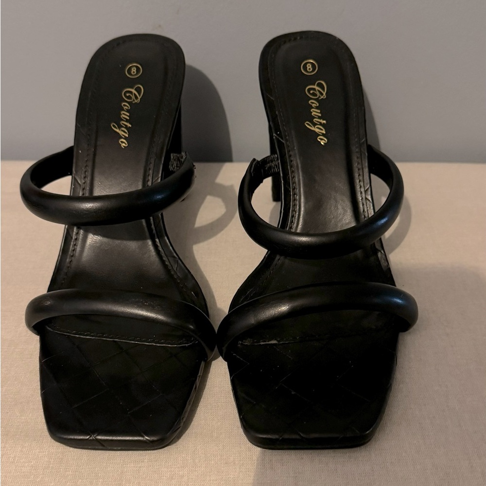 Black- Coutgo Heels - Size 8